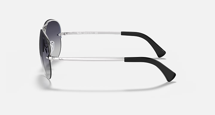 Ray-Ban RB3449 Silver with Grey Gradient Gradient lenses - Lateral