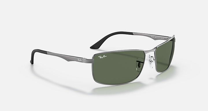 Ray-Ban RB3498 Gunmetal with G-15 Green Solid Color lenses - Alternative