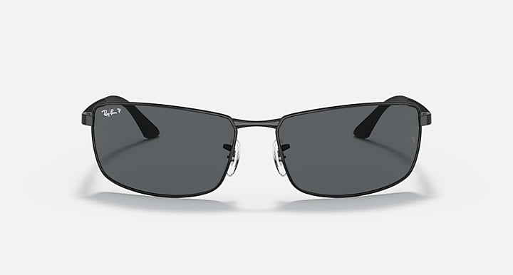 Ray-Ban RB3498 Black with Grey Polarized Gradient lenses - Front