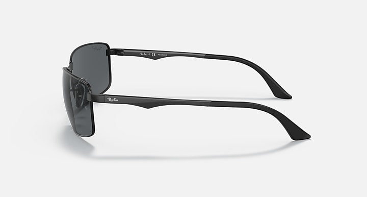 Ray-Ban RB3498 Black with Grey Polarized Gradient lenses - Lateral