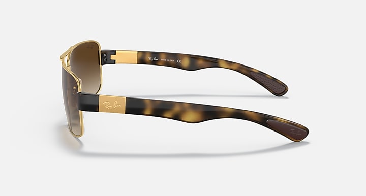 Ray-Ban RB3522 Arista Gold with Brown Gradient Gradient lenses - Lateral