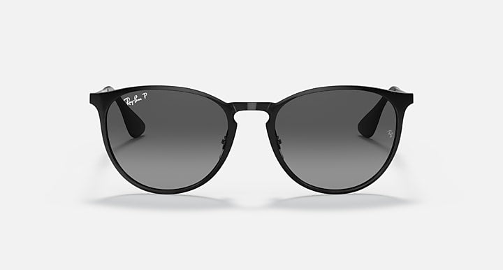 Ray-Ban ERIKA METAL Black with Grey Polarized Gradient lenses - Front