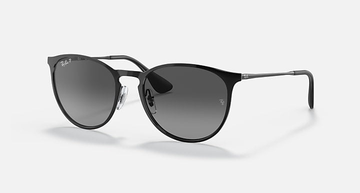 Ray-Ban ERIKA METAL Black with Grey Polarized Gradient lenses - Quarter