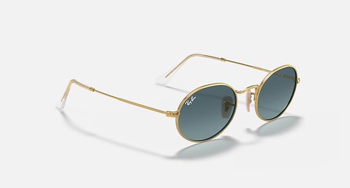 Ray-Ban OVAL METAL Arista Gold with Blue Gradient Gradient lenses - Alternative