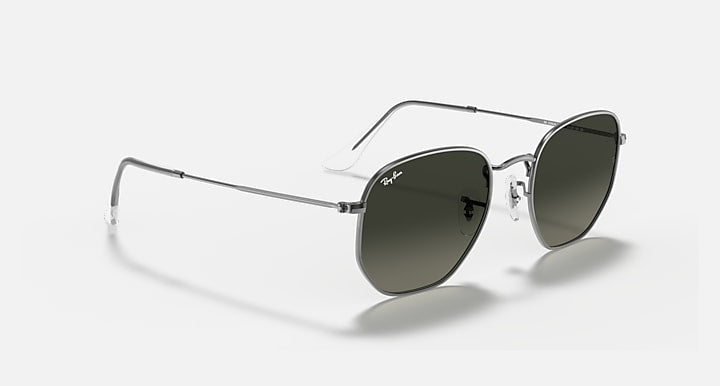 Ray-Ban HEXAGONAL FLAT LENSES Gunmetal with Grey Gradient Gradient lenses - Alternative