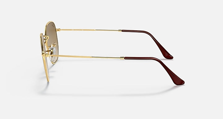 Ray-Ban HEXAGONAL Arista Gold with Light Brown Gradient Gradient lenses - Lateral