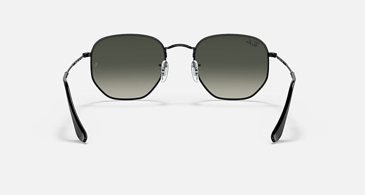 Ray-Ban HEXAGONAL Black with Grey Gradient Gradient lenses - Back