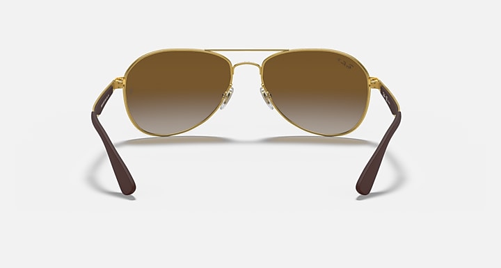Ray-Ban RB3549 Arista Gold; Gold with Brown Polarized Gradient lenses - Back