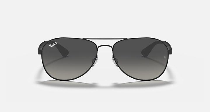 Ray-Ban RB3549 Black with Grey Polarized Gradient lenses - Front