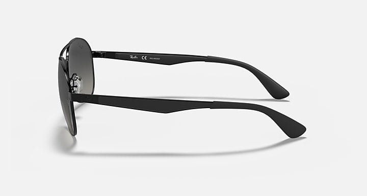 Ray-Ban RB3549 Black with Grey Polarized Gradient lenses - Lateral