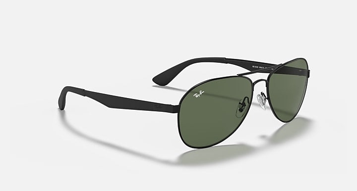 Ray-Ban RB3549 Black with Green Solid Color lenses - Alternative