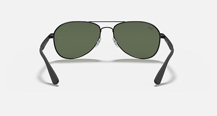 Ray-Ban RB3549 Black with Green Solid Color lenses - Back
