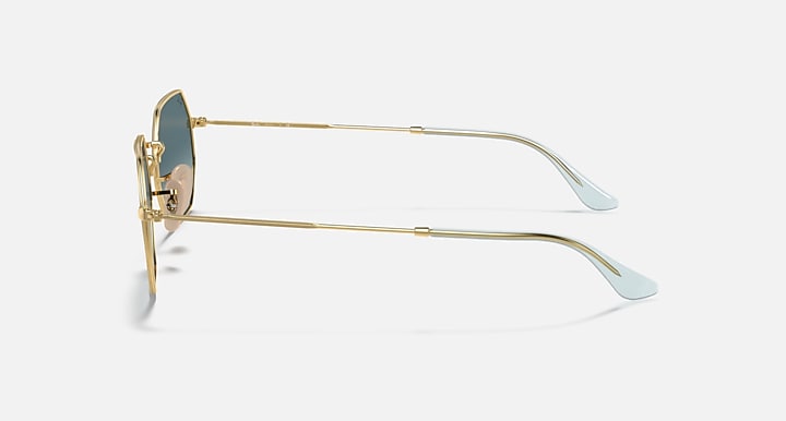 Ray-Ban OCTAGONAL CLASSIC Arista Gold with Blue Gradient Gradient lenses - Lateral