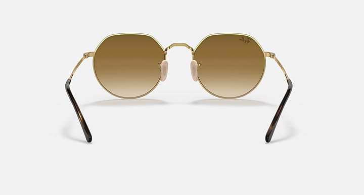 Ray-Ban JACK Arista Gold with Brown Gradient lenses - Back
