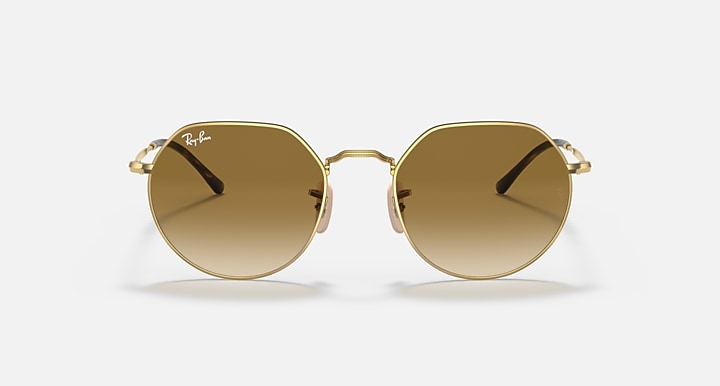 Ray-Ban JACK Arista Gold with Brown Gradient lenses - Front