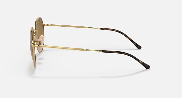 Ray-Ban JACK Arista Gold with Brown Gradient lenses - Lateral