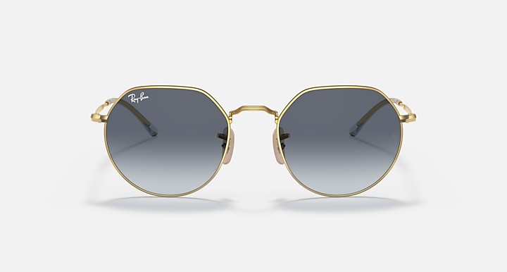 Ray-Ban JACK Arista Gold with Blue/Grey Gradient lenses - Front