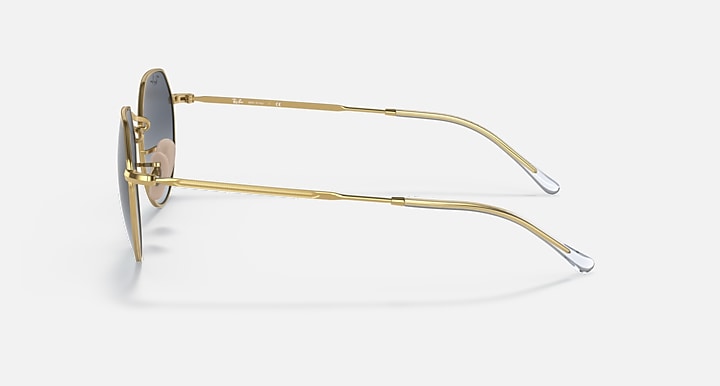 Ray-Ban JACK Arista Gold with Blue/Grey Gradient lenses - Lateral