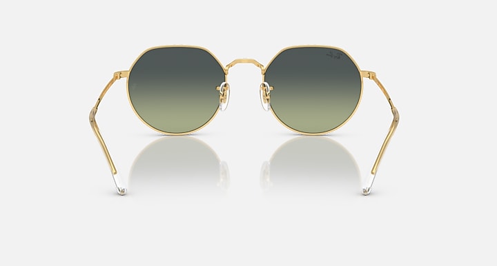 Ray-Ban JACK Arista Gold with Green Vintage Gradient lenses - Back