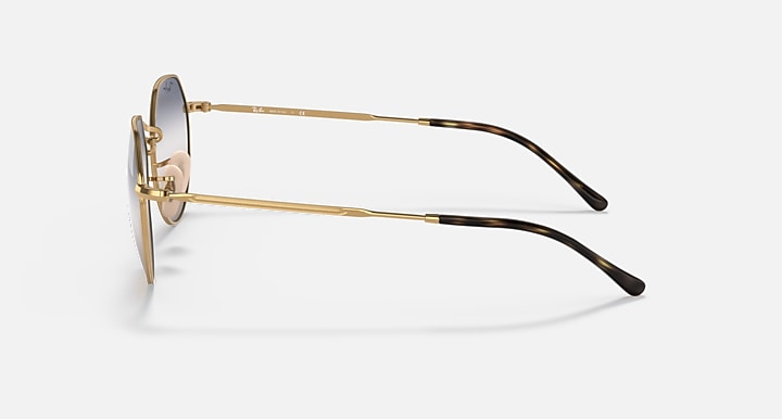 Ray-Ban JACK Arista Gold with Clear/Blue Bi-Gradient lenses - Lateral