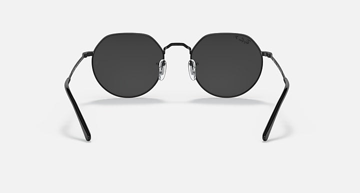 Ray-Ban JACK Black with Black Polarized Solid Color lenses - Back