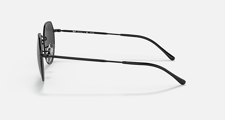 Ray-Ban JACK Black with Black Polarized Solid Color lenses - Lateral