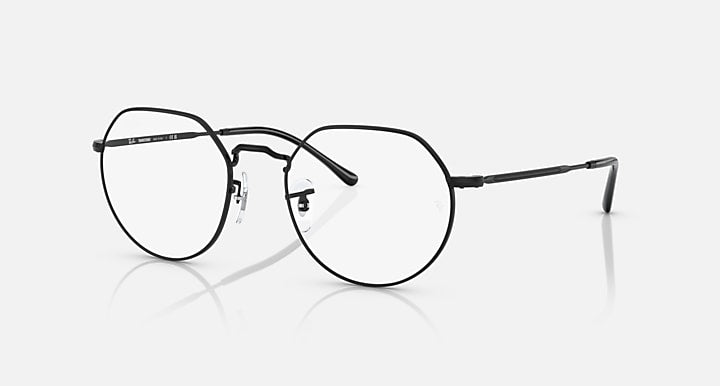 Ray-Ban JACK TRANSITIONS® Black with Clear/Blue Transitions® lenses - Quarter