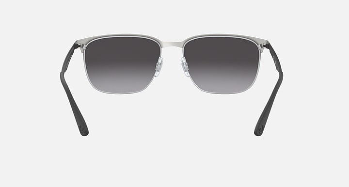 Ray-Ban RB3569 Black On Silver with Grey Gradient Gradient lenses - 180