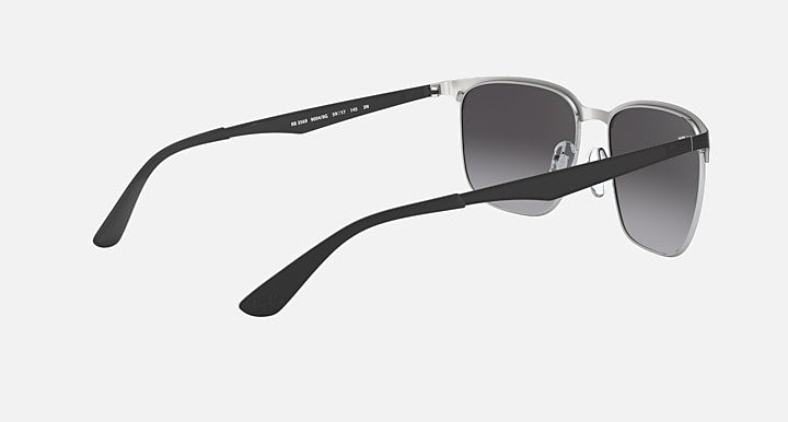 Ray-Ban RB3569 Black On Silver with Grey Gradient Gradient lenses - 240