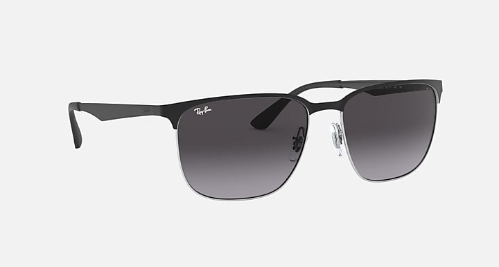 Ray-Ban RB3569 Black On Silver with Grey Gradient Gradient lenses - 330