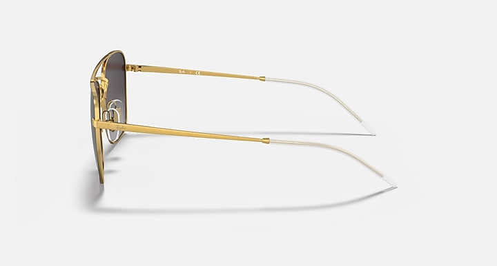Ray-Ban RB3588 Black On Gold with Grey Gradient lenses - Lateral