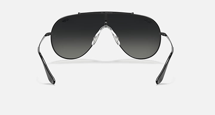 Ray-Ban WINGS Black with Grey Gradient Gradient lenses - Back