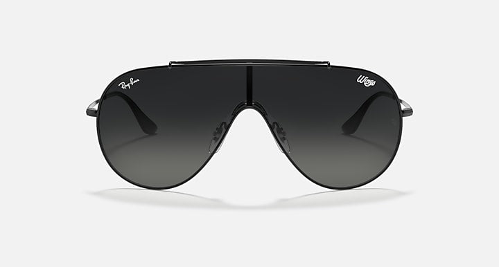 Ray-Ban WINGS Black with Grey Gradient Gradient lenses - Front