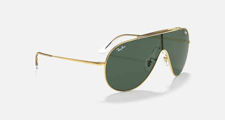 Ray-Ban WINGS Arista Gold with Dark Green Solid Color lenses - Alternative