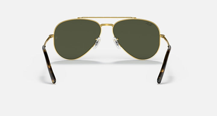 Ray-Ban NEW AVIATOR Gold with Green Solid Color lenses - Back