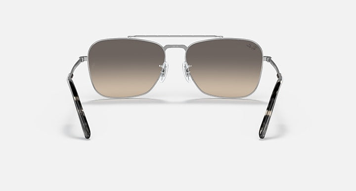 Ray-Ban NEW CARAVAN Silver with Clear Gradient Grey Gradient lenses - Back