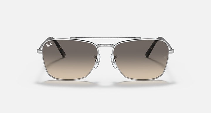 Ray-Ban NEW CARAVAN Silver with Clear Gradient Grey Gradient lenses - Front