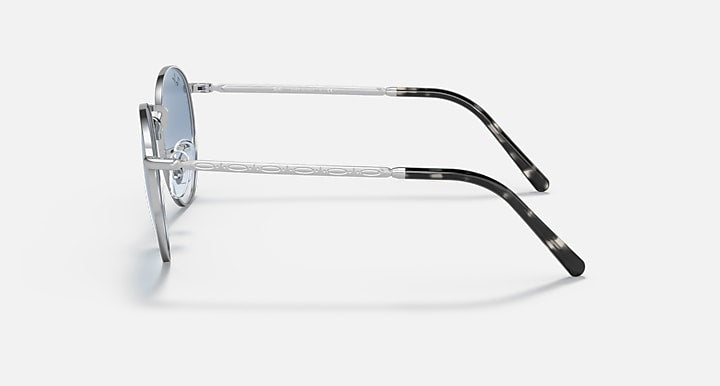 Ray-Ban NEW ROUND Silver with Clear Gradient Blue Gradient lenses - Lateral