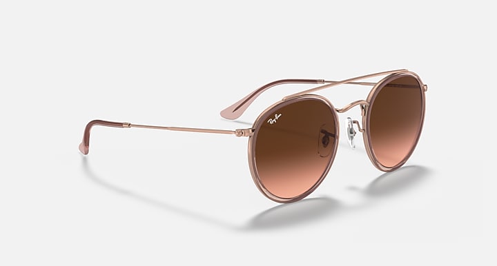 Ray-Ban ROUND DOUBLE BRIDGE Copper with Brown Gradient Gradient lenses - Alternative