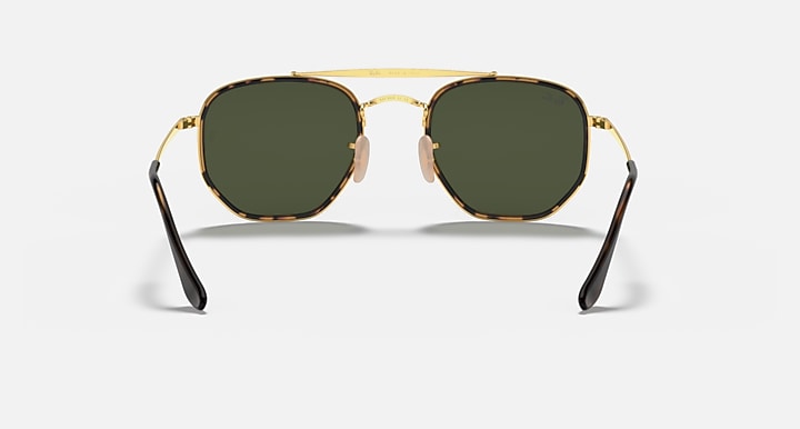 Ray-Ban MARSHAL II Arista Gold with G-15 Green Solid Color lenses - Back