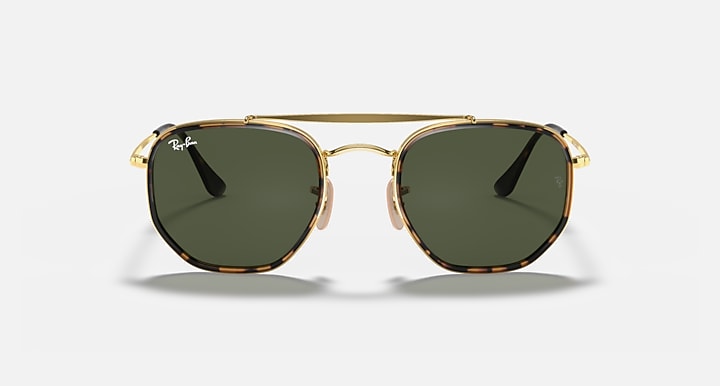 Ray-Ban MARSHAL II Arista Gold with G-15 Green Solid Color lenses - Front