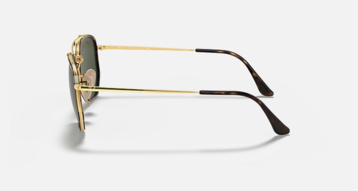 Ray-Ban MARSHAL II Arista Gold with G-15 Green Solid Color lenses - Lateral