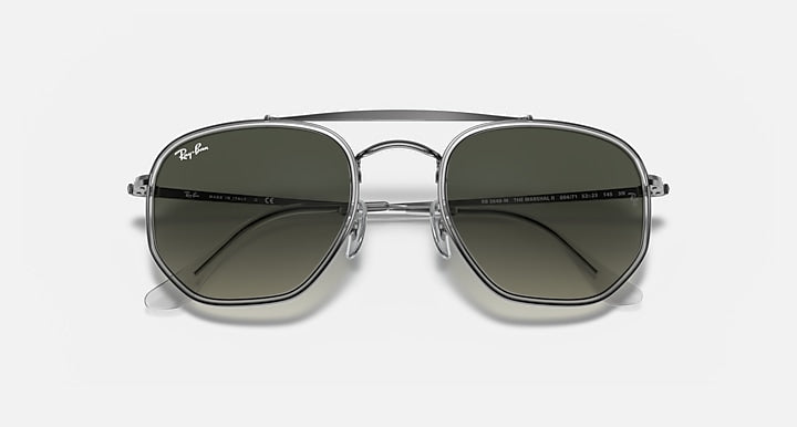 Ray-Ban MARSHAL II Gunmetal with Grey Gradient Gradient lenses - Closed Front
