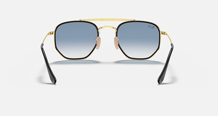 Ray-Ban MARSHAL II Arista Gold with Light Blue Gradient Gradient lenses - Back