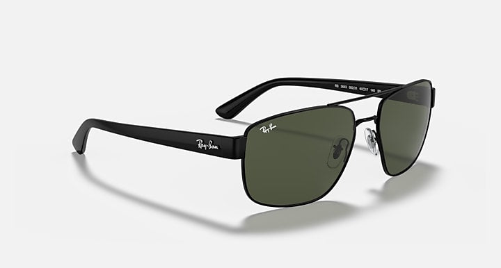 Ray-Ban RB3663 Black with G-15 Green Solid Color lenses - Alternative