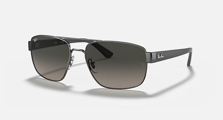 Ray-Ban RB3663 Gunmetal with Grey Gradient Gradient lenses - Quarter