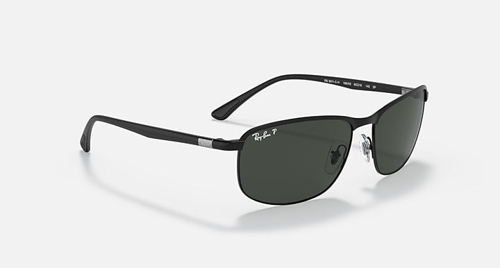 Ray-Ban RB3671 POLARIZED+ LENSES Black with Dark Grey Polarized+ Polarized+ lenses - Alternative