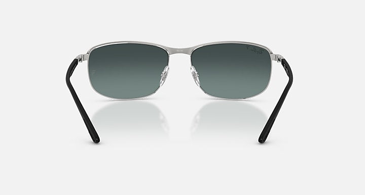 Ray-Ban RB3671 POLARIZED+ LENSES Black On Silver; Black with Gold Polarized+ Polarized+ lenses - Back