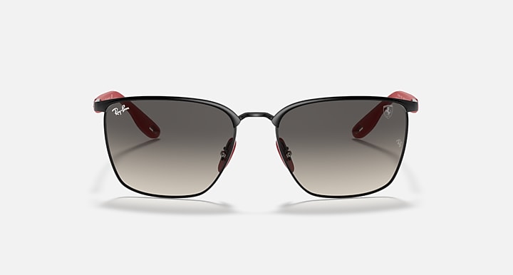 Ray-Ban RB3673M SCUDERIA FERRARI COLLECTION Black; Red with Grey Gradient Gradient lenses - Front