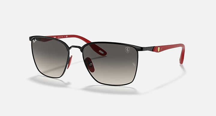 Ray-Ban RB3673M SCUDERIA FERRARI COLLECTION Black; Red with Grey Gradient Gradient lenses - Quarter